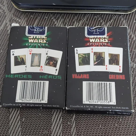 Starwars playing cards & tin - Picture 8 of 15